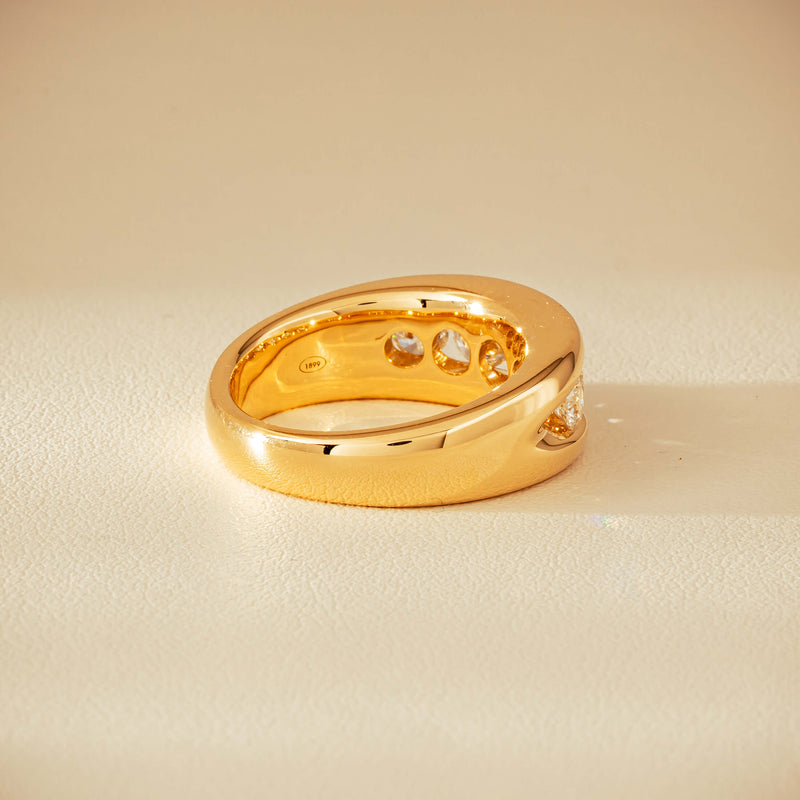 18ct Yellow Gold 1.25ct Diamond Eugenie Ring - Ring - Walker & Hall
