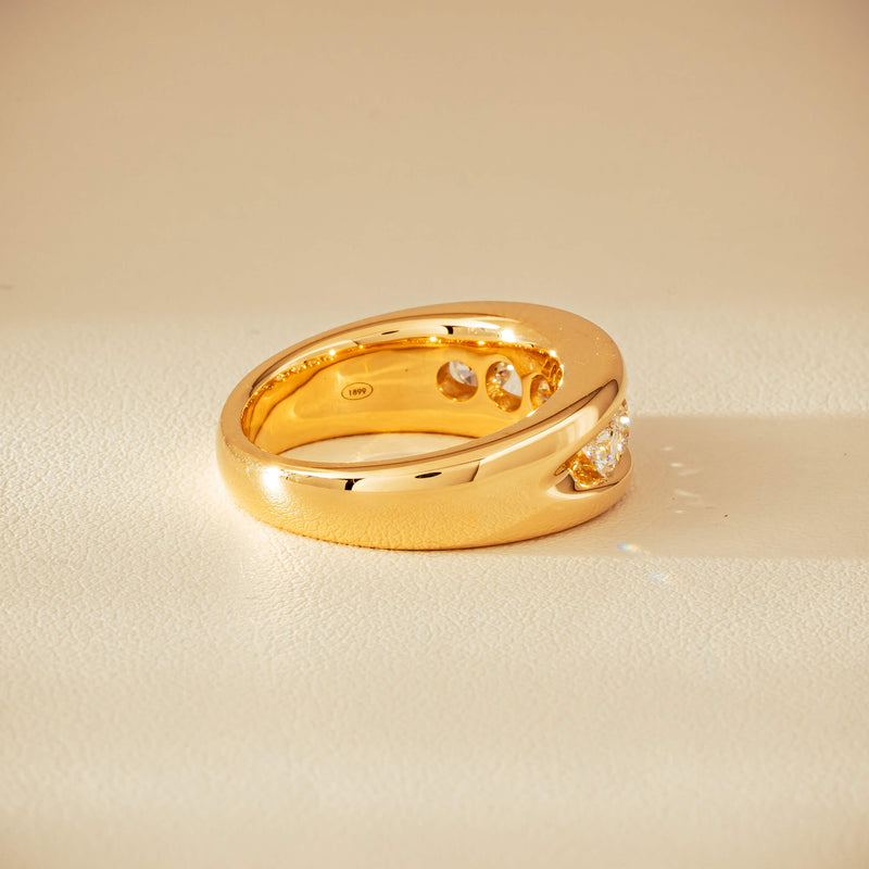 18ct Yellow Gold 1.25ct Diamond Eugenie Ring - Ring - Walker & Hall