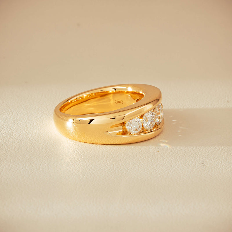 18ct Yellow Gold 1.25ct Diamond Eugenie Ring - Ring - Walker & Hall