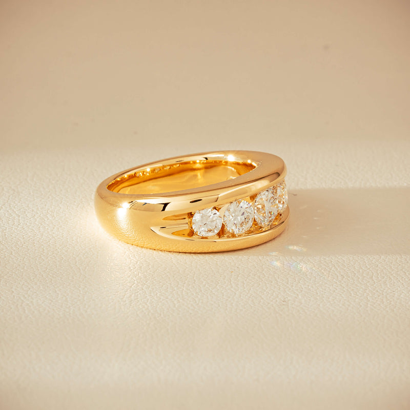 18ct Yellow Gold 1.25ct Diamond Eugenie Ring - Ring - Walker & Hall
