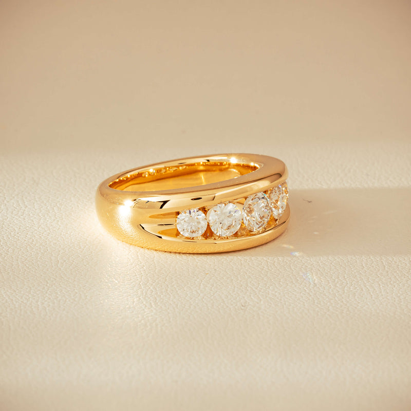 18ct Yellow Gold 1.25ct Diamond Eugenie Ring - Ring - Walker & Hall
