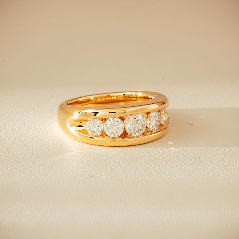 18ct Yellow Gold 1.25ct Diamond Eugenie Ring - Ring - Walker & Hall