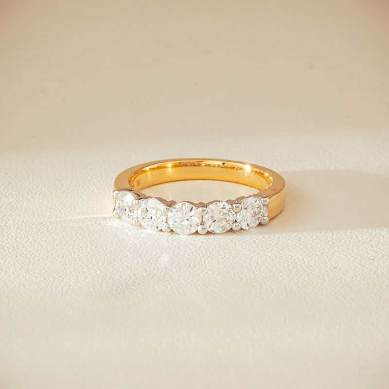 18ct Yellow Gold 1.25ct Diamond Panorama Ring - Ring - Walker & Hall