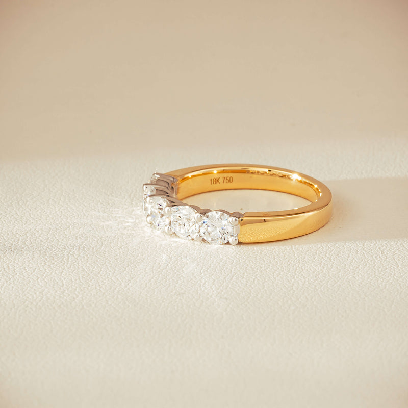 18ct Yellow Gold 1.25ct Diamond Panorama Ring - Ring - Walker & Hall