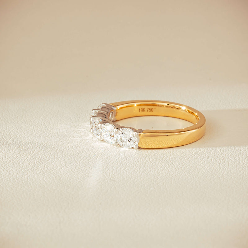 18ct Yellow Gold 1.25ct Diamond Panorama Ring - Ring - Walker & Hall