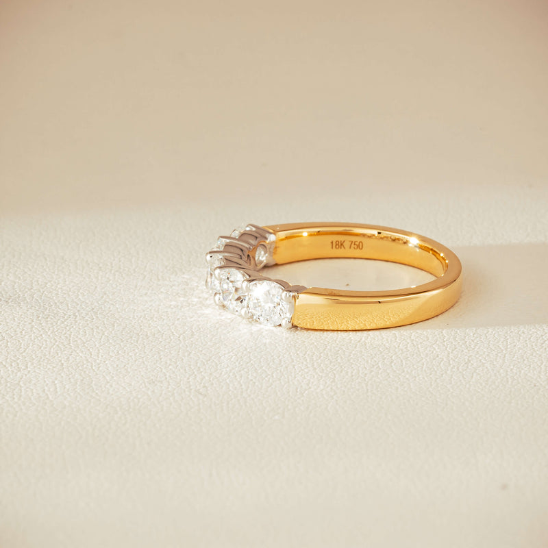 18ct Yellow Gold 1.25ct Diamond Panorama Ring - Ring - Walker & Hall