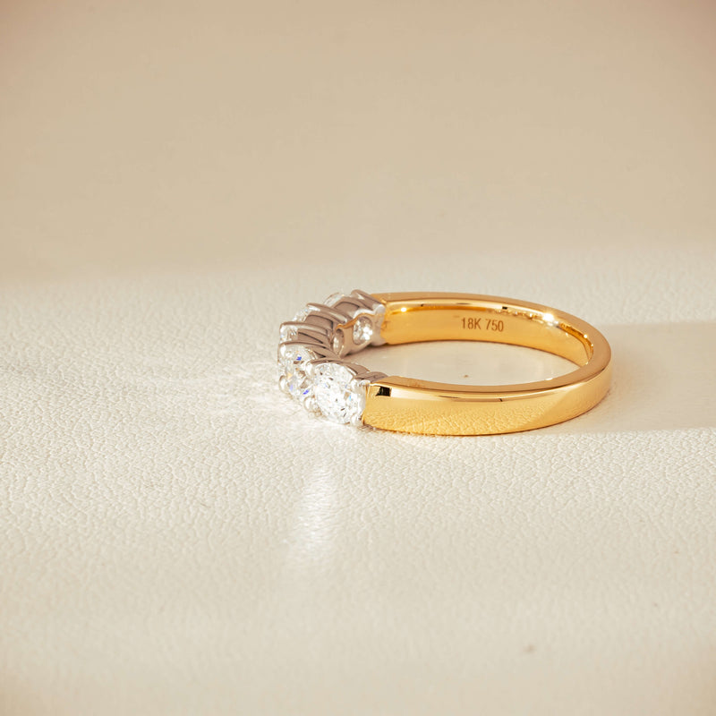 18ct Yellow Gold 1.25ct Diamond Panorama Ring - Ring - Walker & Hall