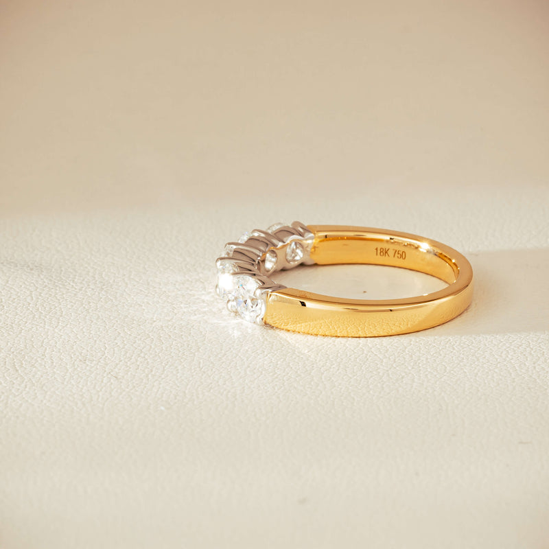 18ct Yellow Gold 1.25ct Diamond Panorama Ring - Ring - Walker & Hall