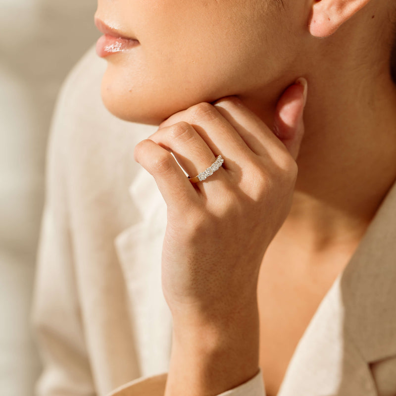 18ct Yellow Gold 1.25ct Diamond Panorama Ring - Ring - Walker & Hall