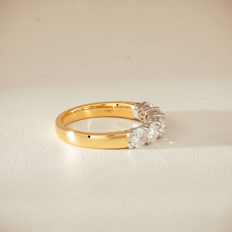 18ct Yellow Gold 1.25ct Diamond Panorama Ring - Ring - Walker & Hall