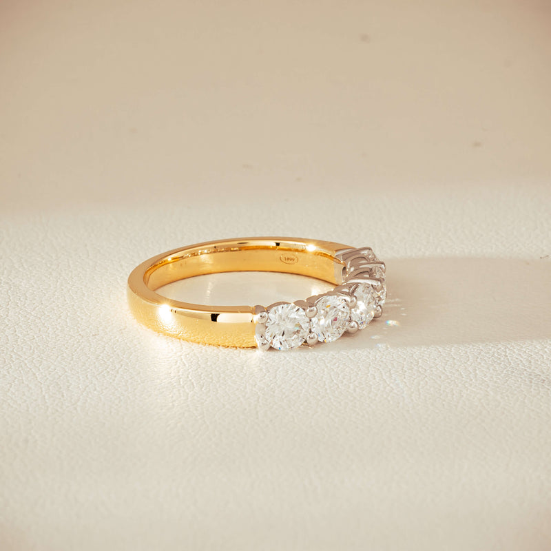 18ct Yellow Gold 1.25ct Diamond Panorama Ring - Ring - Walker & Hall