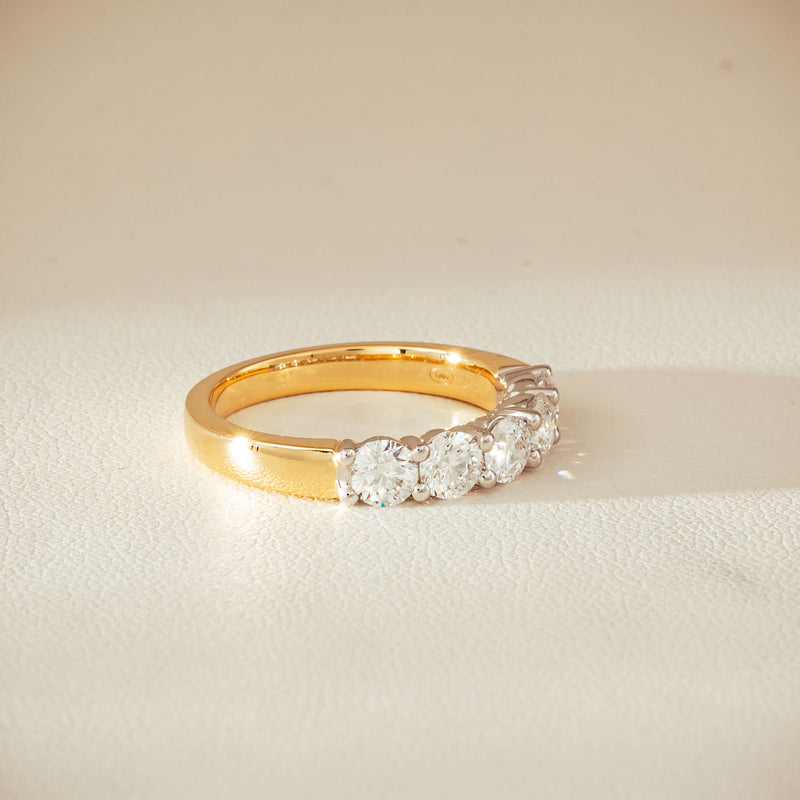 18ct Yellow Gold 1.25ct Diamond Panorama Ring - Ring - Walker & Hall