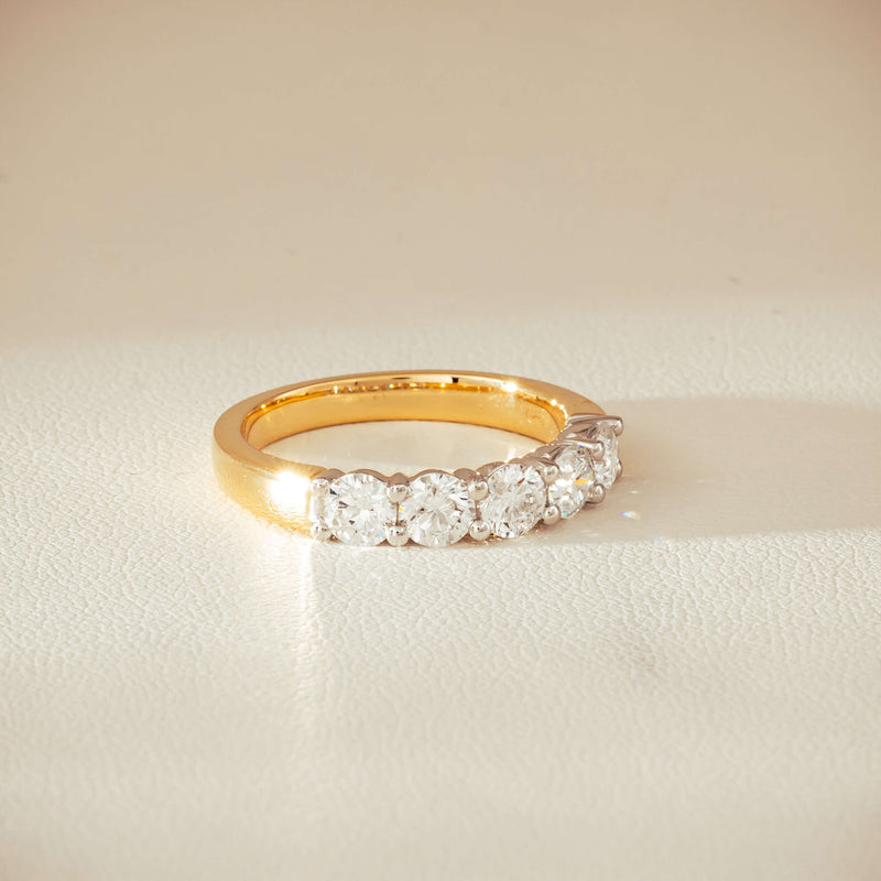 18ct Yellow Gold 1.25ct Diamond Panorama Ring - Ring - Walker & Hall