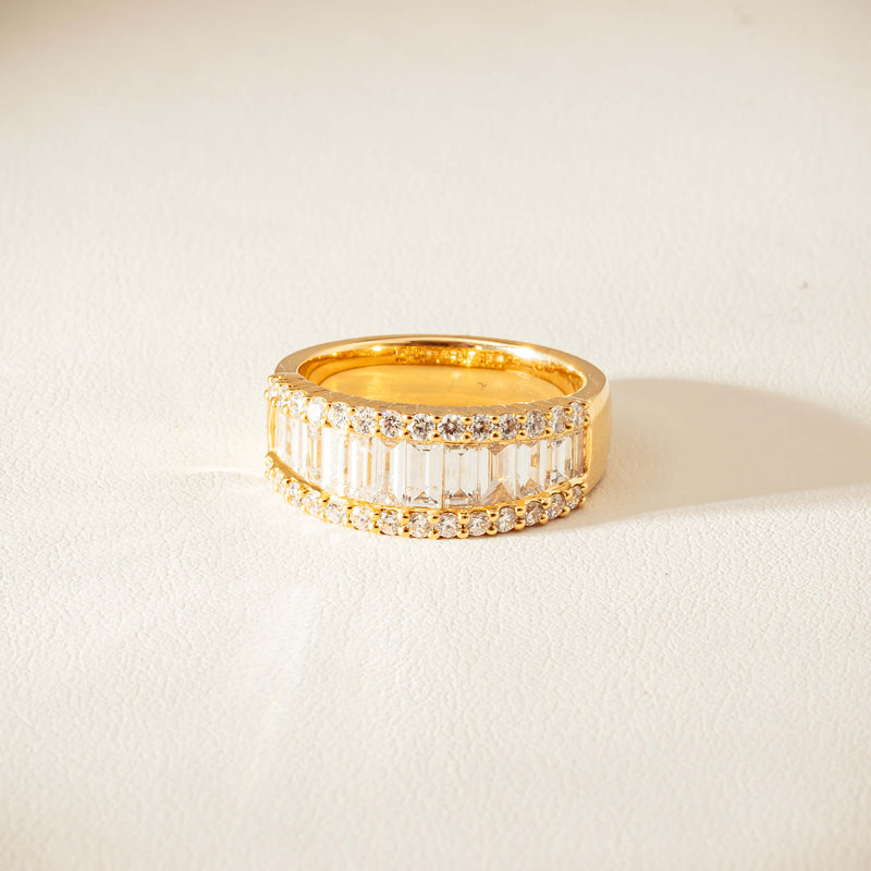 18ct Yellow Gold 1.77ct Diamond Channel-Set Eternity Ring - Ring - Walker & Hall