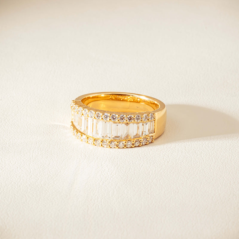 18ct Yellow Gold 1.77ct Diamond Channel-Set Eternity Ring - Ring - Walker & Hall