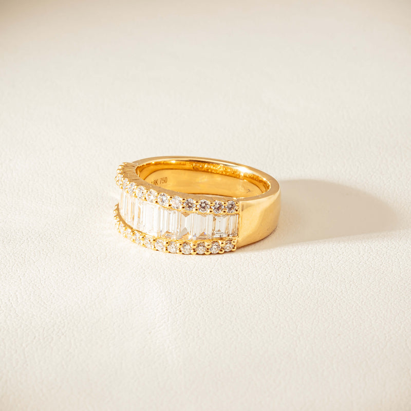 18ct Yellow Gold 1.77ct Diamond Channel-Set Eternity Ring - Ring - Walker & Hall