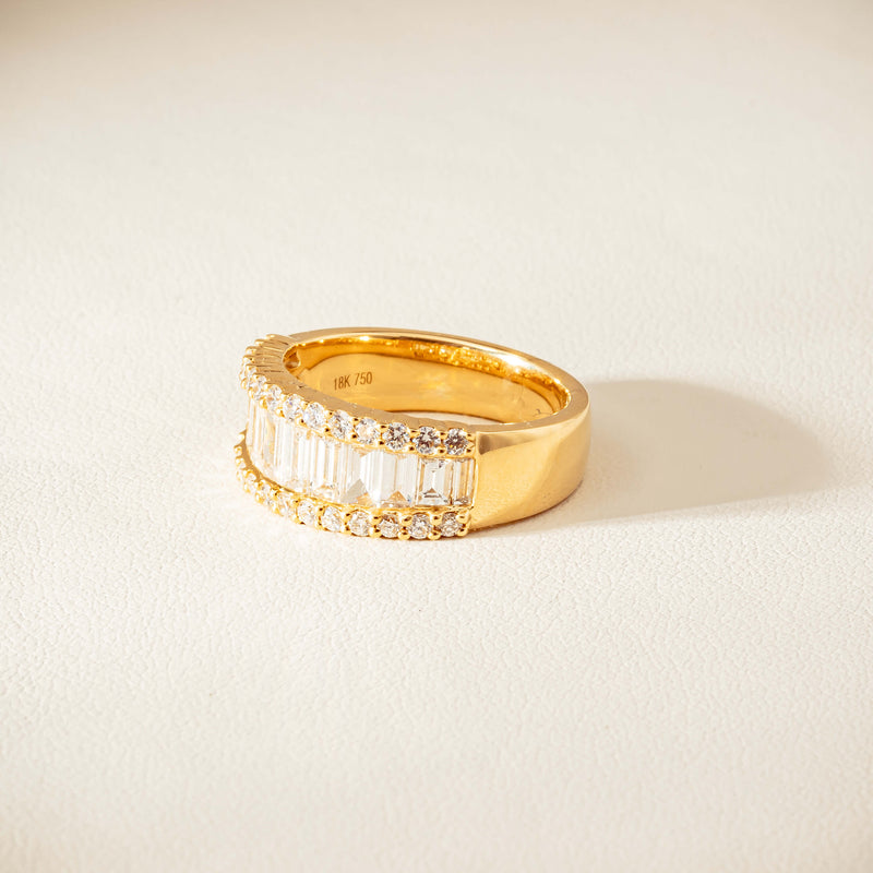 18ct Yellow Gold 1.77ct Diamond Channel-Set Eternity Ring - Ring - Walker & Hall