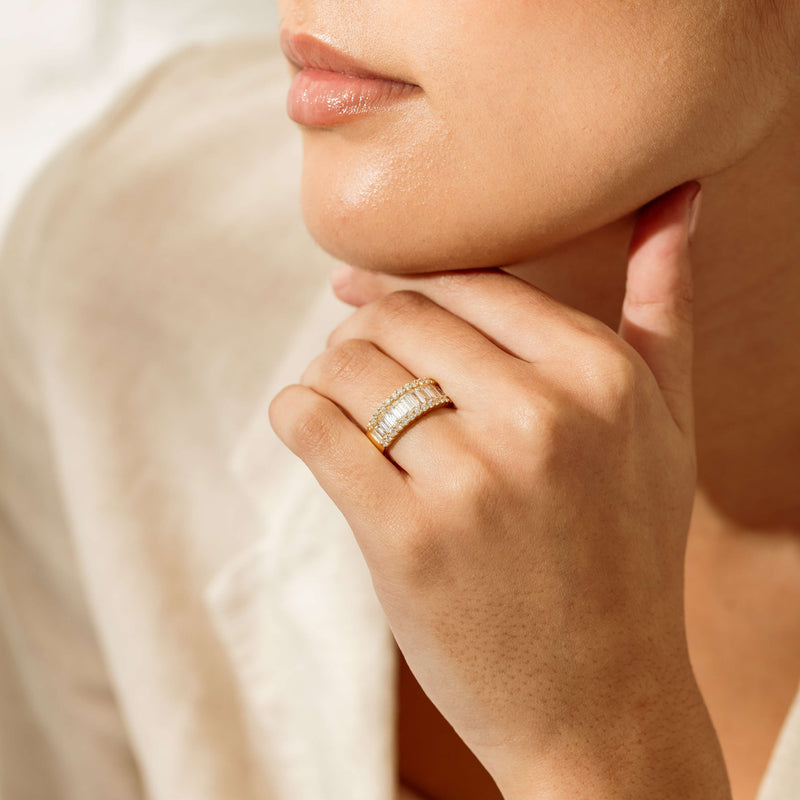 18ct Yellow Gold 1.77ct Diamond Channel-Set Eternity Ring - Ring - Walker & Hall