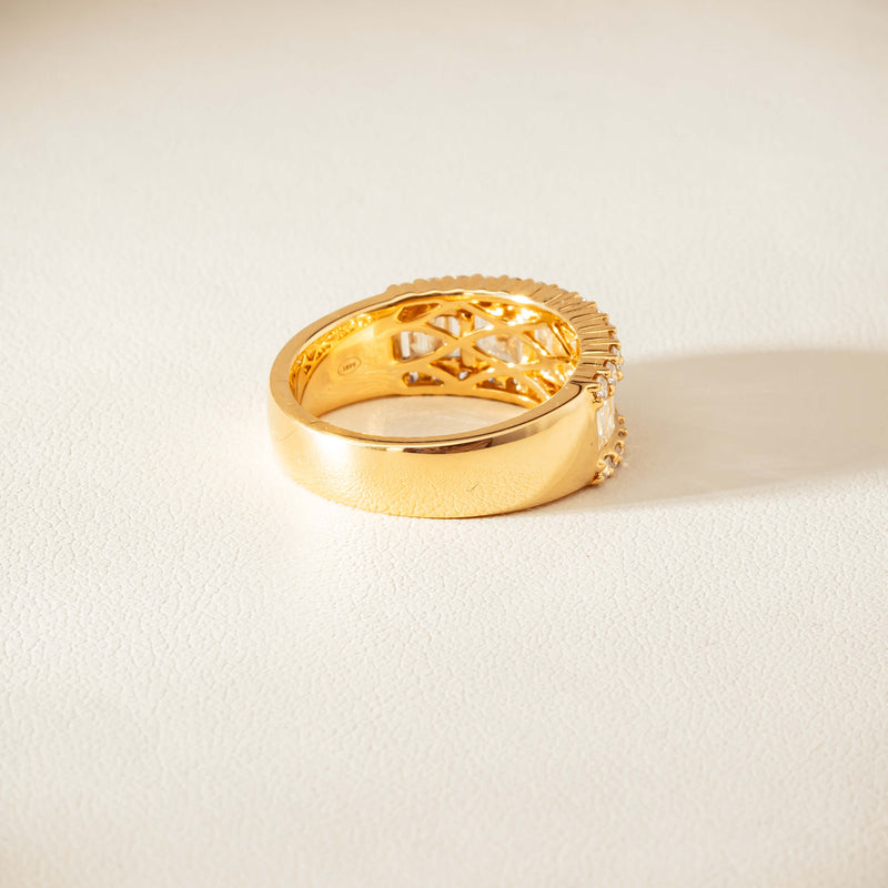 18ct Yellow Gold 1.77ct Diamond Channel-Set Eternity Ring - Ring - Walker & Hall