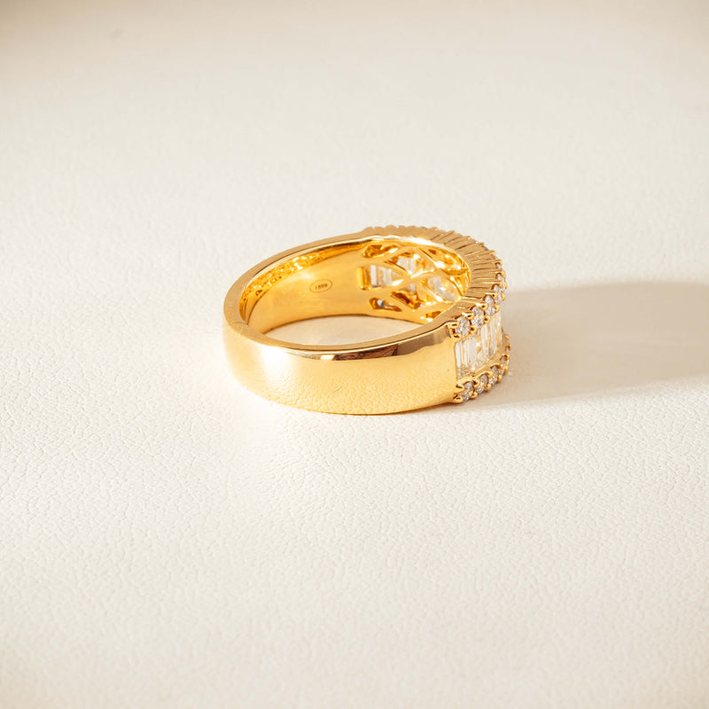 18ct Yellow Gold 1.77ct Diamond Channel-Set Eternity Ring - Ring - Walker & Hall