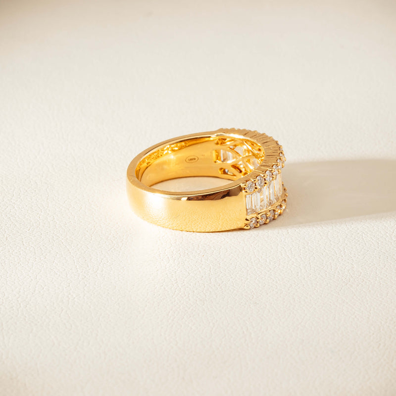 18ct Yellow Gold 1.77ct Diamond Channel-Set Eternity Ring - Ring - Walker & Hall