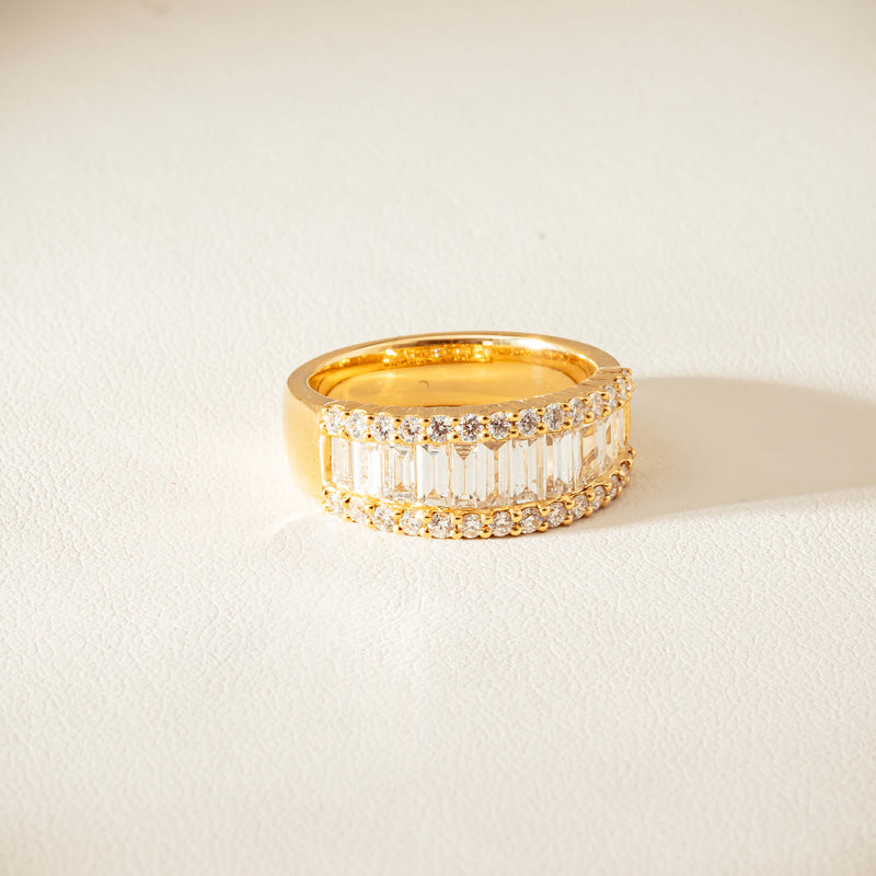 18ct Yellow Gold 1.77ct Diamond Channel-Set Eternity Ring - Ring - Walker & Hall