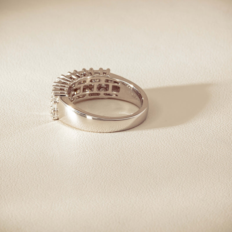 18ct White Gold 1.03ct Diamond Pave-Set Ring - Ring - Walker & Hall