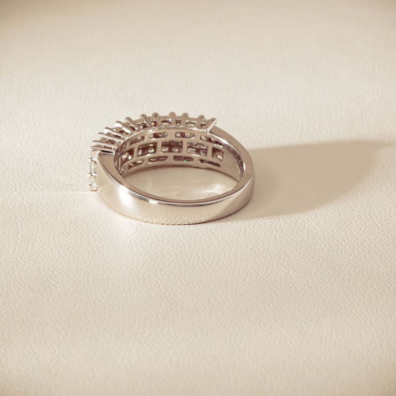 18ct White Gold 1.03ct Diamond Pave-Set Ring - Ring - Walker & Hall
