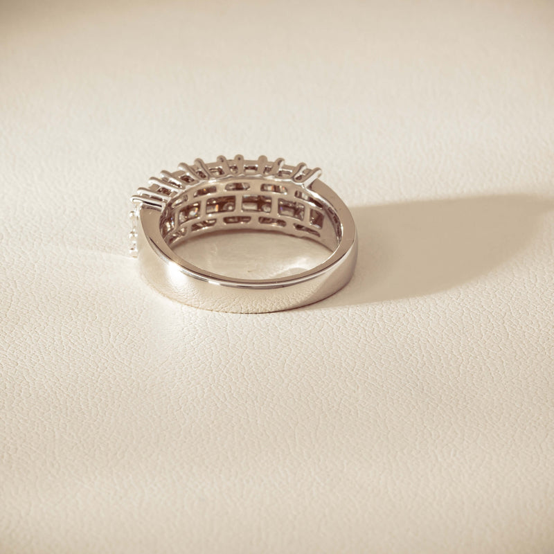 18ct White Gold 1.03ct Diamond Pave-Set Ring - Ring - Walker & Hall