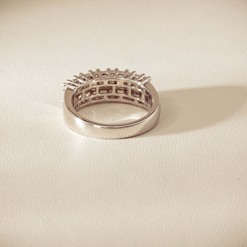 18ct White Gold 1.03ct Diamond Pave-Set Ring - Ring - Walker & Hall