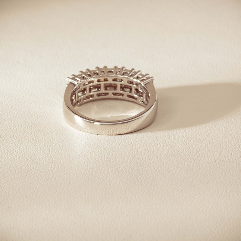 18ct White Gold 1.03ct Diamond Pave-Set Ring - Ring - Walker & Hall