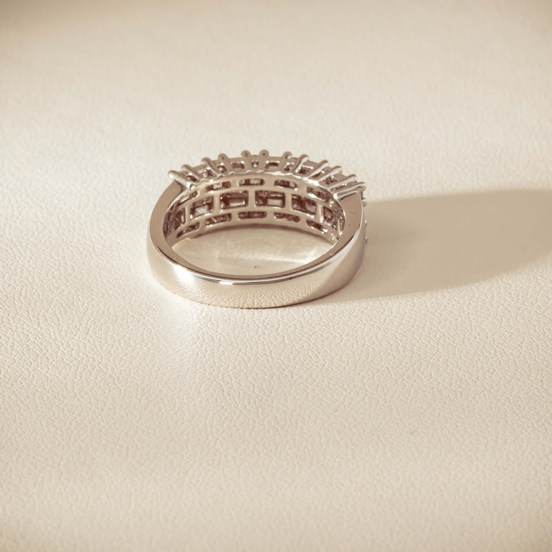 18ct White Gold 1.03ct Diamond Pave-Set Ring - Ring - Walker & Hall