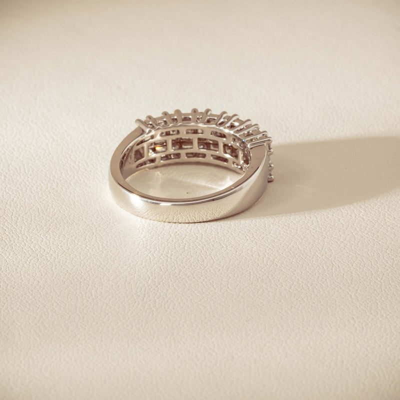 18ct White Gold 1.03ct Diamond Pave-Set Ring - Ring - Walker & Hall