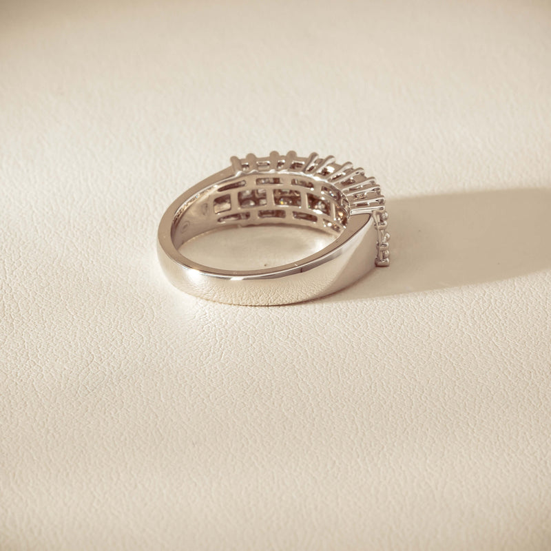 18ct White Gold 1.03ct Diamond Pave-Set Ring - Ring - Walker & Hall