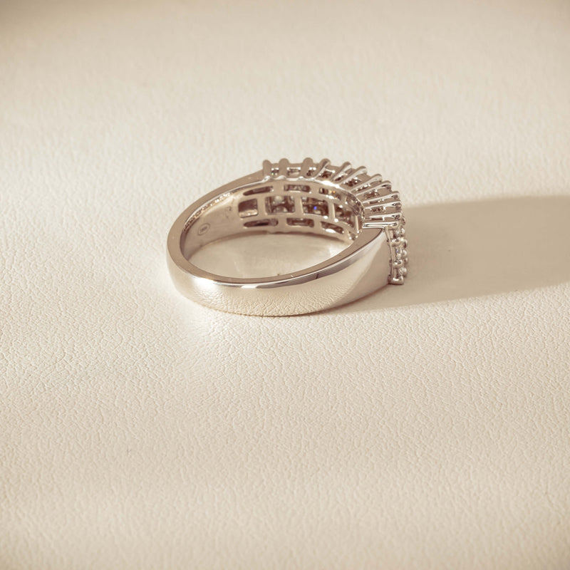 18ct White Gold 1.03ct Diamond Pave-Set Ring - Ring - Walker & Hall