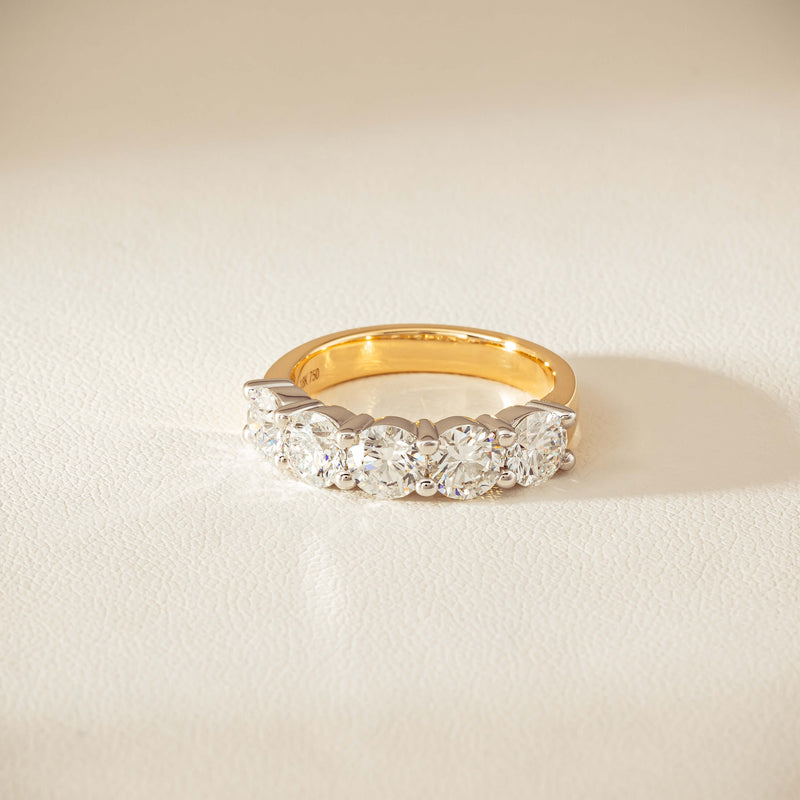 18ct Yellow Gold 2.56ct GIA Diamond Panorama Ring - Ring - Walker & Hall