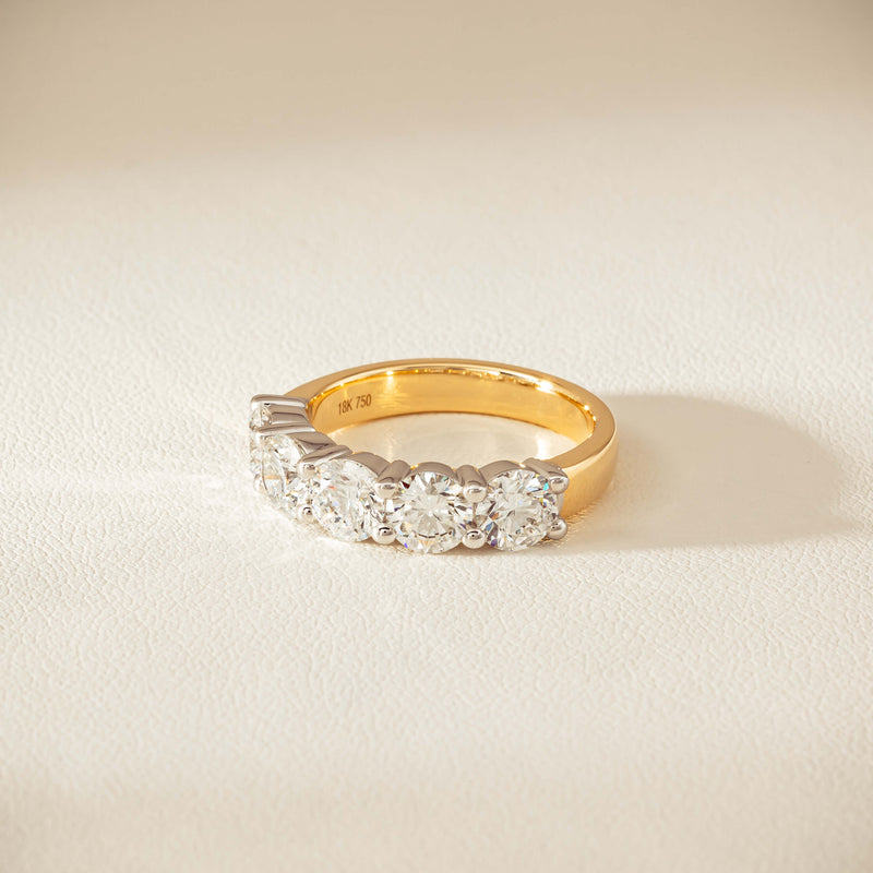 18ct Yellow Gold 2.56ct GIA Diamond Panorama Ring - Ring - Walker & Hall