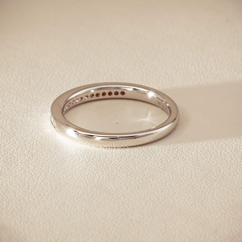 14ct White Gold Diamond Vida Band - Ring - Walker & Hall