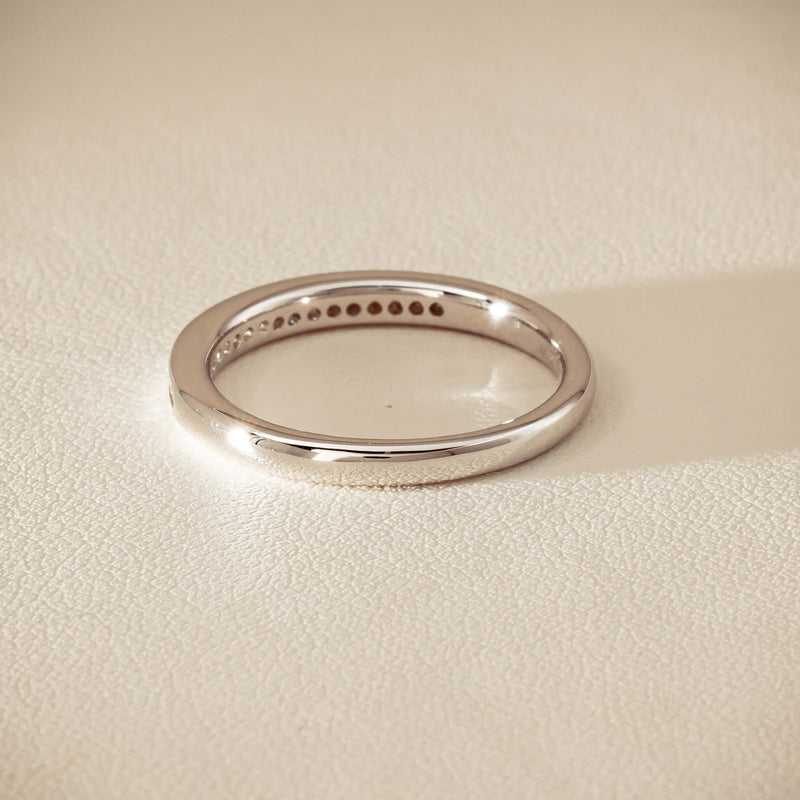 14ct White Gold Diamond Vida Band - Ring - Walker & Hall