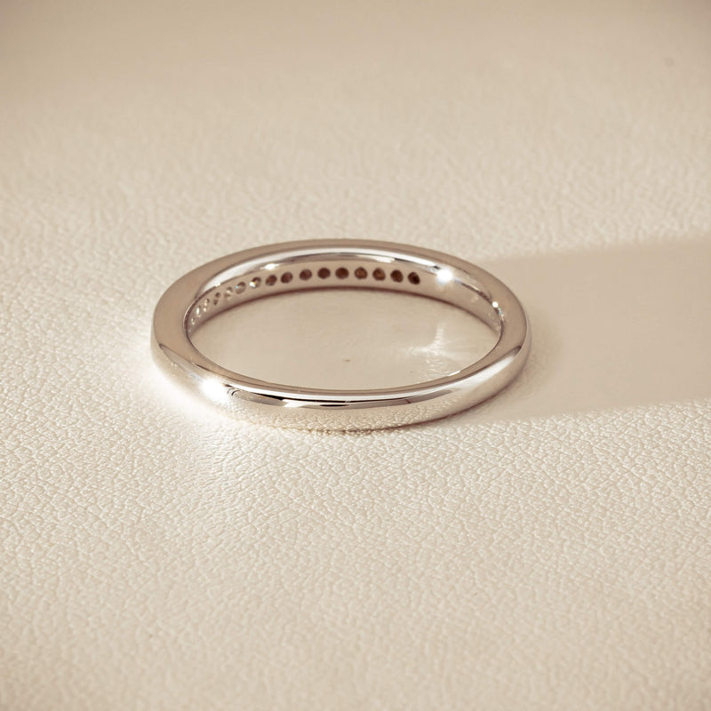 14ct White Gold Diamond Vida Band - Ring - Walker & Hall