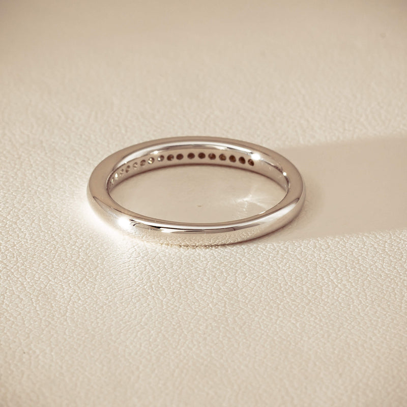 14ct White Gold Diamond Vida Band - Ring - Walker & Hall
