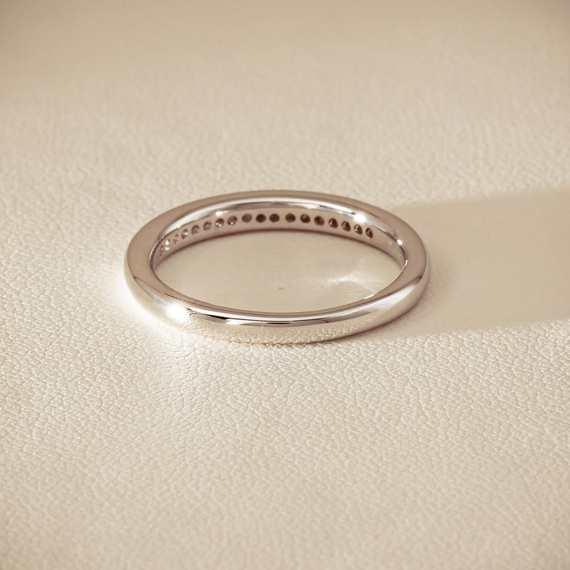 14ct White Gold Diamond Vida Band - Ring - Walker & Hall