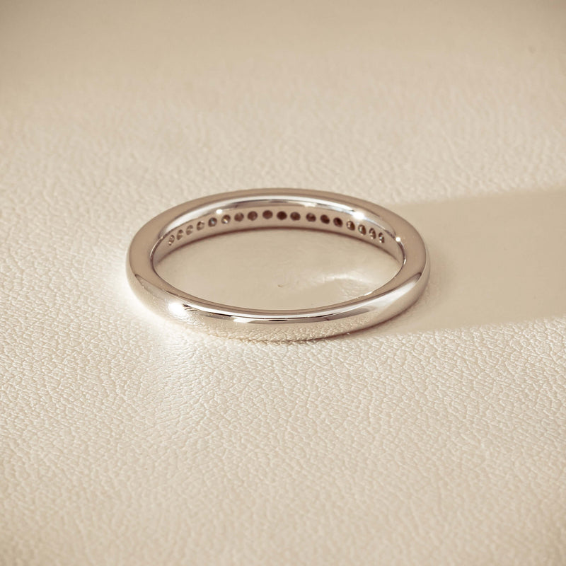 14ct White Gold Diamond Vida Band - Ring - Walker & Hall