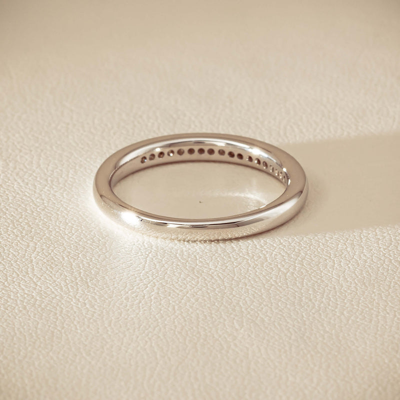 14ct White Gold Diamond Vida Band - Ring - Walker & Hall