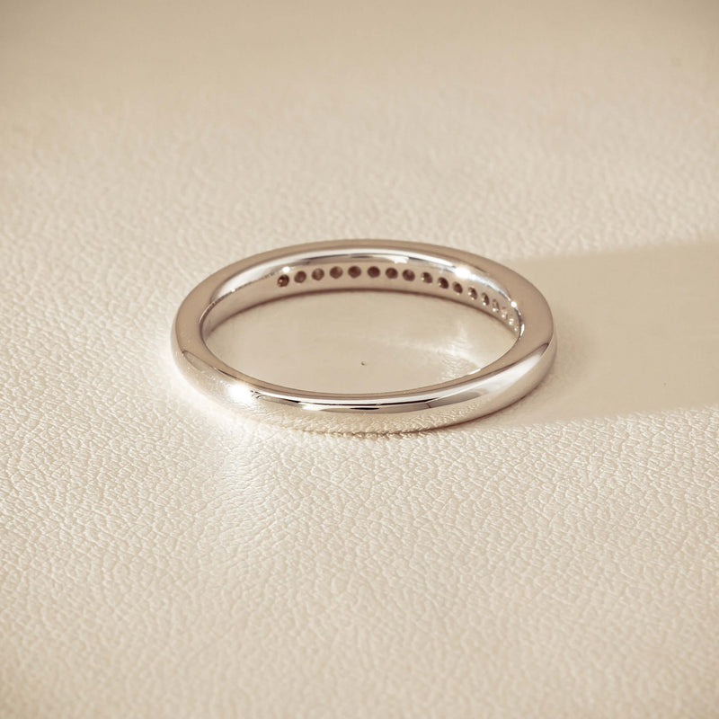 14ct White Gold Diamond Vida Band - Ring - Walker & Hall