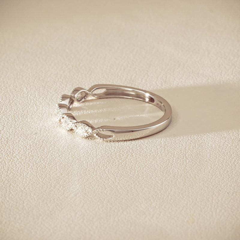 14ct White Gold Diamond Rapunzel Band - Ring - Walker & Hall