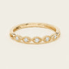 14ct Yellow Gold Diamond Rapunzel Band - Ring - Walker & Hall