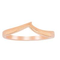 18ct Rose Gold Fitted Solstice Band-Ring-Walker & Hall