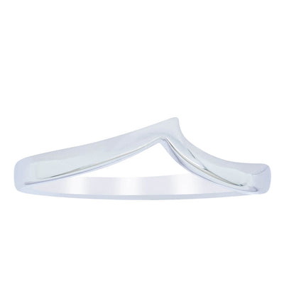 18ct White Gold Fitted Solstice Band-Ring-Walker & Hall