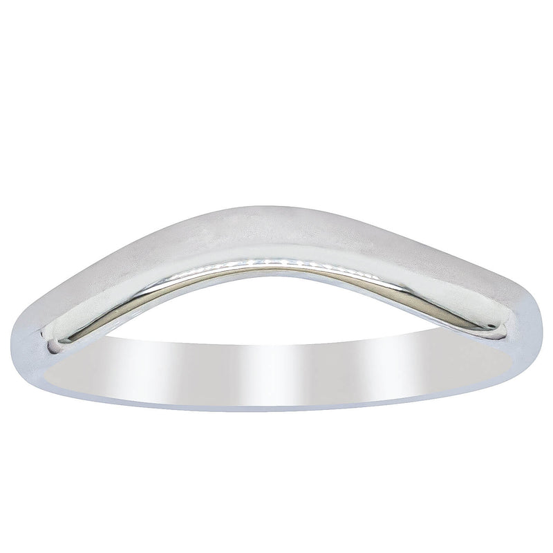 Deja Vu Palladium Fitted Band-Ring-Walker & Hall